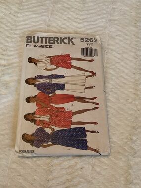 Butterick Classic 5262 Misses Jacket & Dress W/ Straight/Split Shirt Uncut 6-10